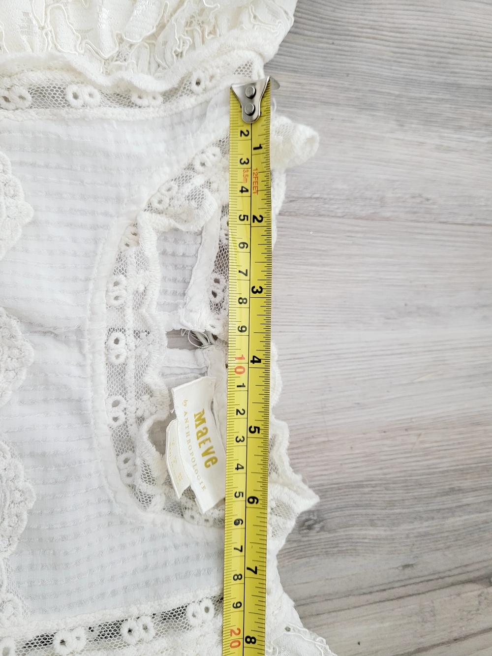 Maeve by Anthropologie Lace Cami with White Lining - Picture 5 of 6